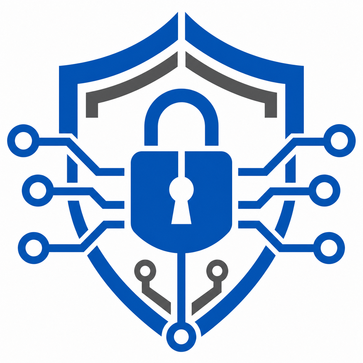 Safelogic Security Graphic White Background Dark Gray