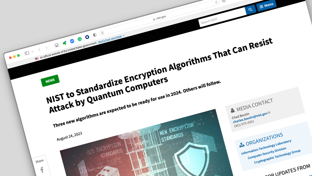 NIST Announces PQC Algorithms