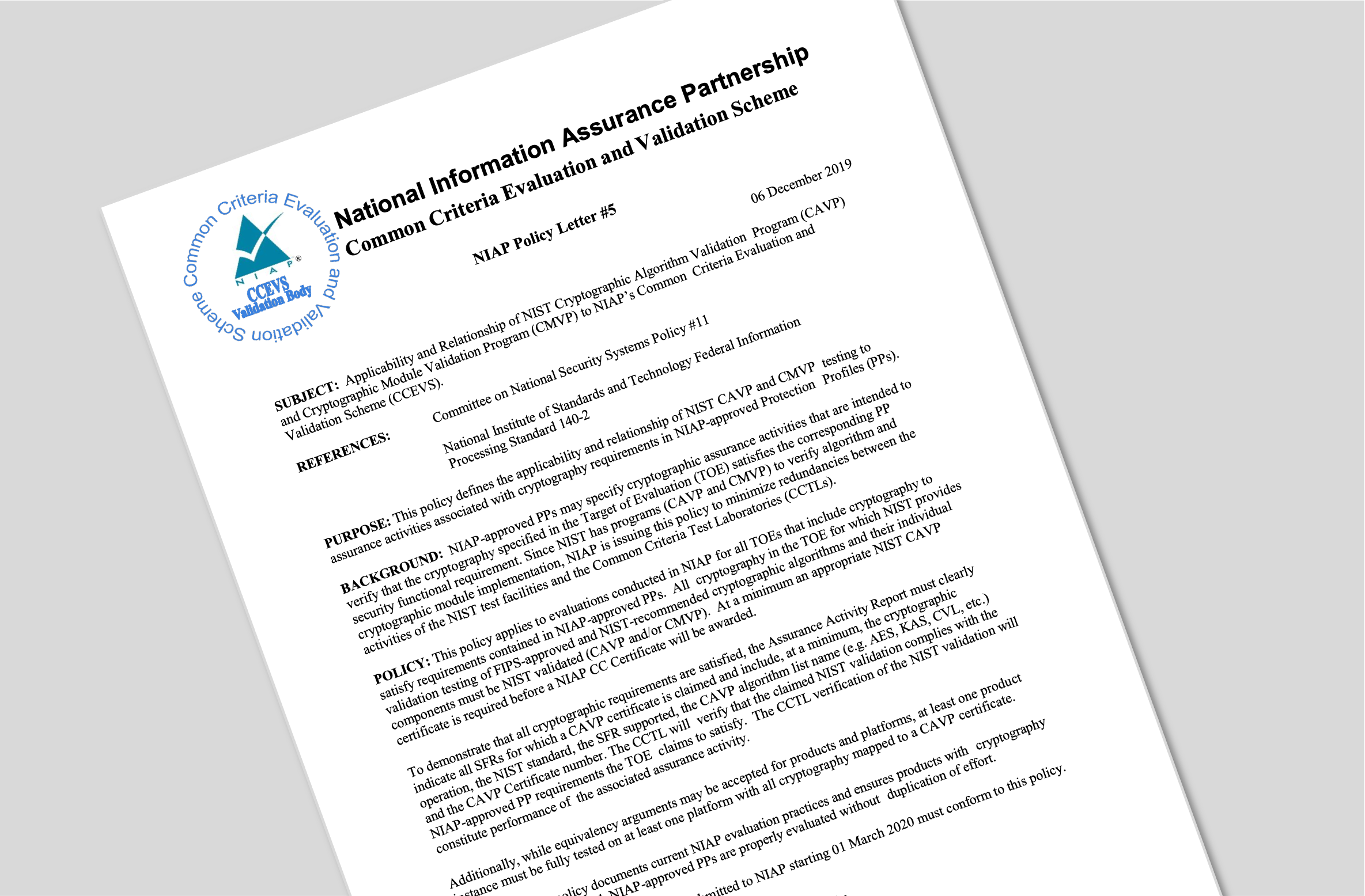 Common Criteria Evaluation & Validation